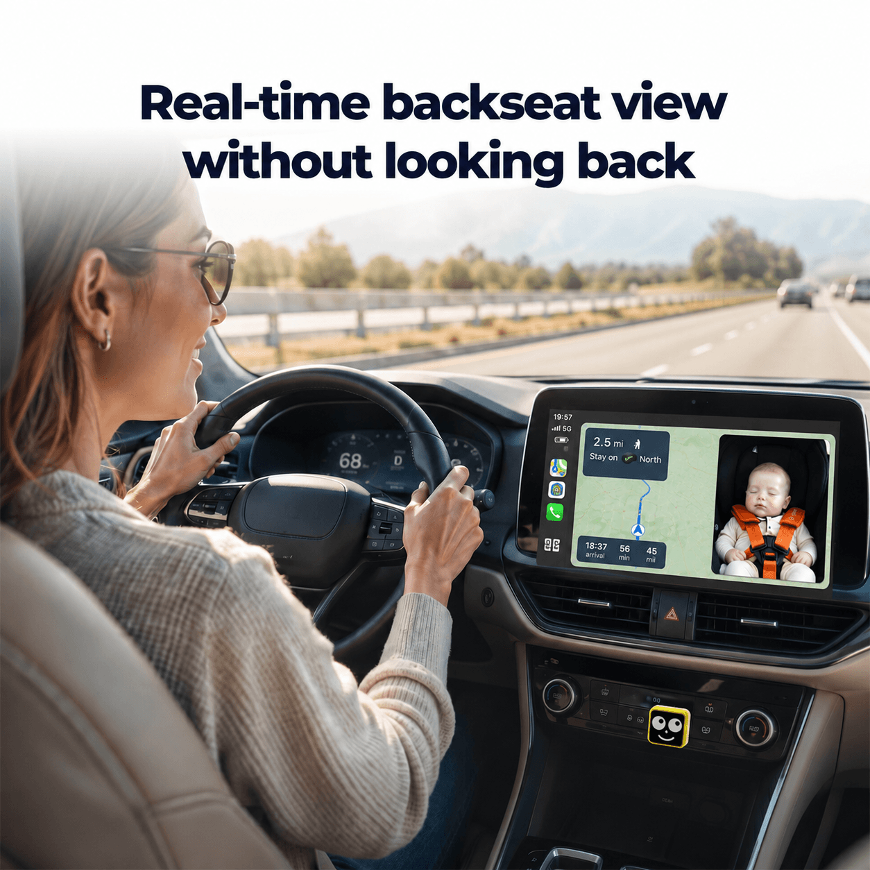 LAMTTO Carplay RC38 Babykamera Auto Wireless-Adapter 1080P