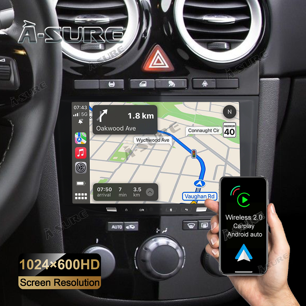 A-Sure 8 Zoll Autoradio Astra H Zafira B 2+32GB Android 12