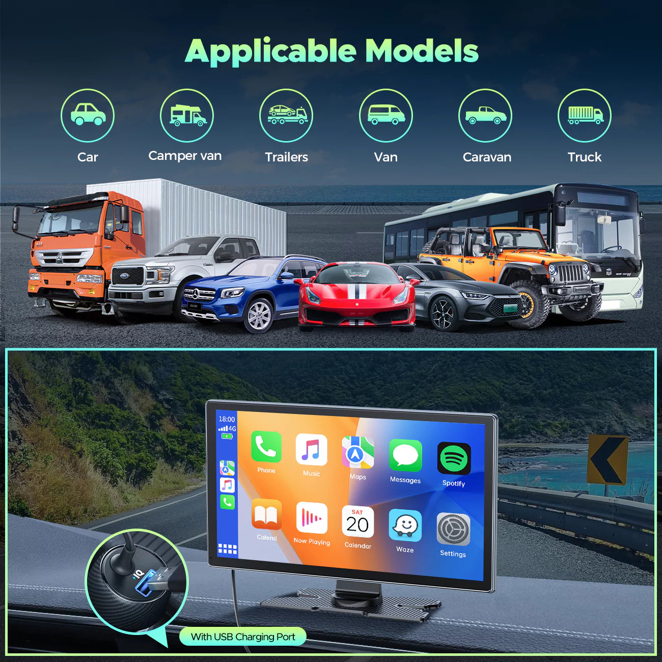 LAMTTO Carplay RC13 9 Zoll Smart Screen Upgraded RC30