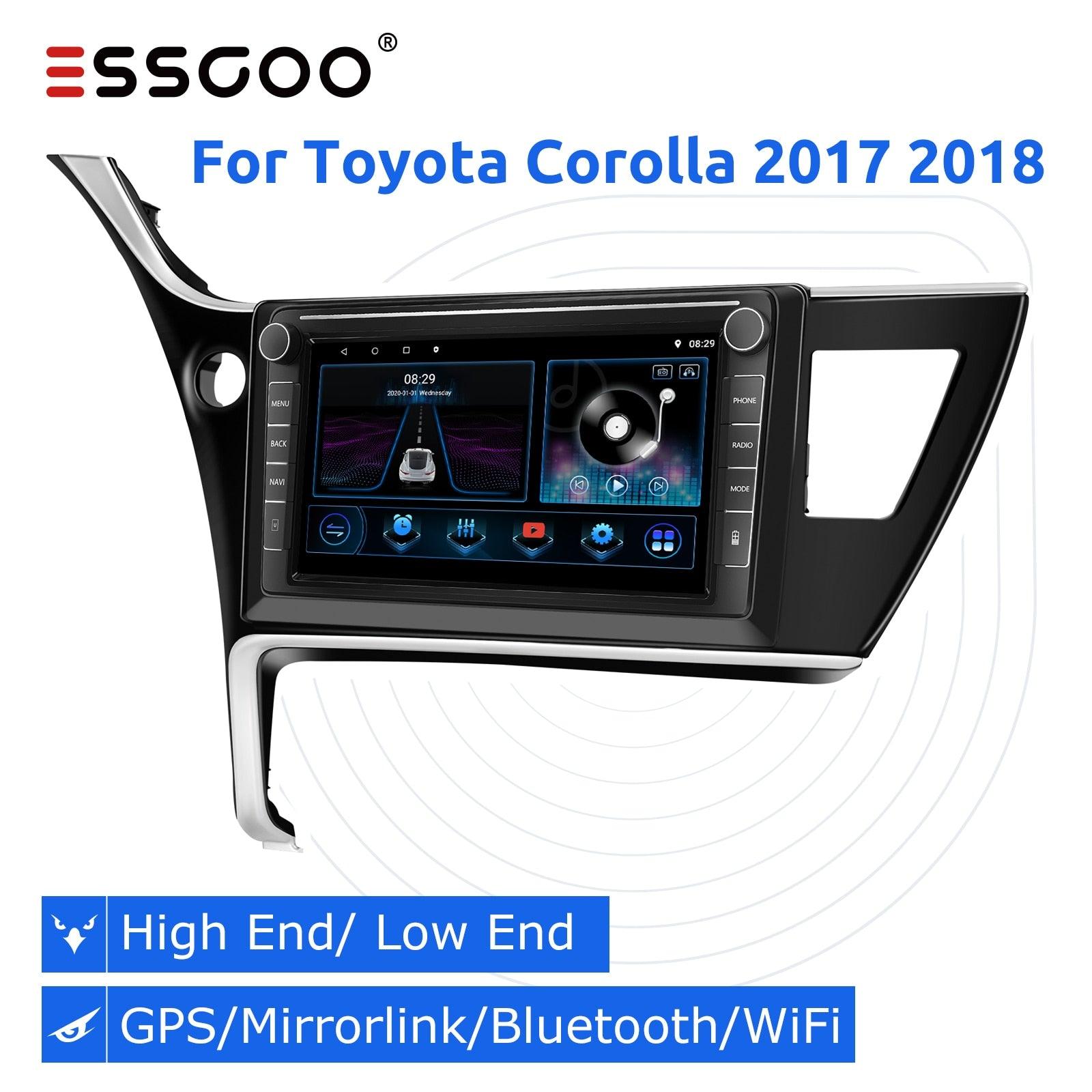 ESSGOO Car Stereo Toyota Corolla 2017 2018 Autoradio High End