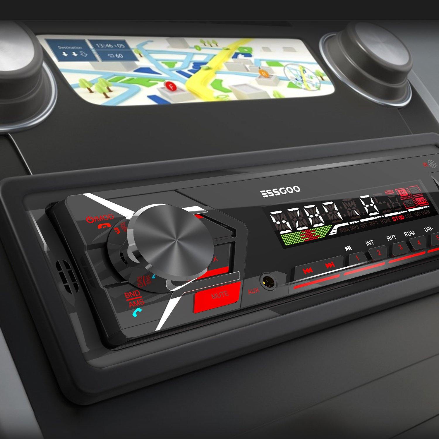 ESSGOO TS0003 1 DIN Bluetooth Autoradio MP3 RDS Standard