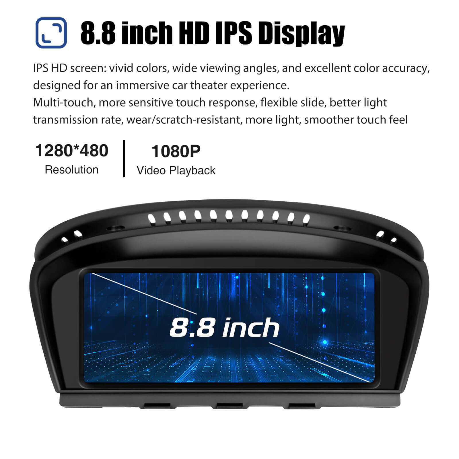 ESSGOO Car Stereo LZ0001 BMW E60 Autoradio 8,8 Zoll IPS