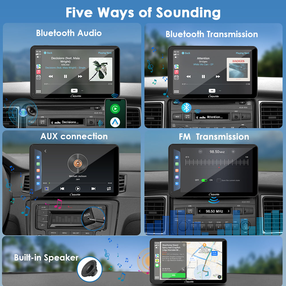Carpuride Car Smart Stereo W701 Plus Autoradio 7 Zoll Kamera