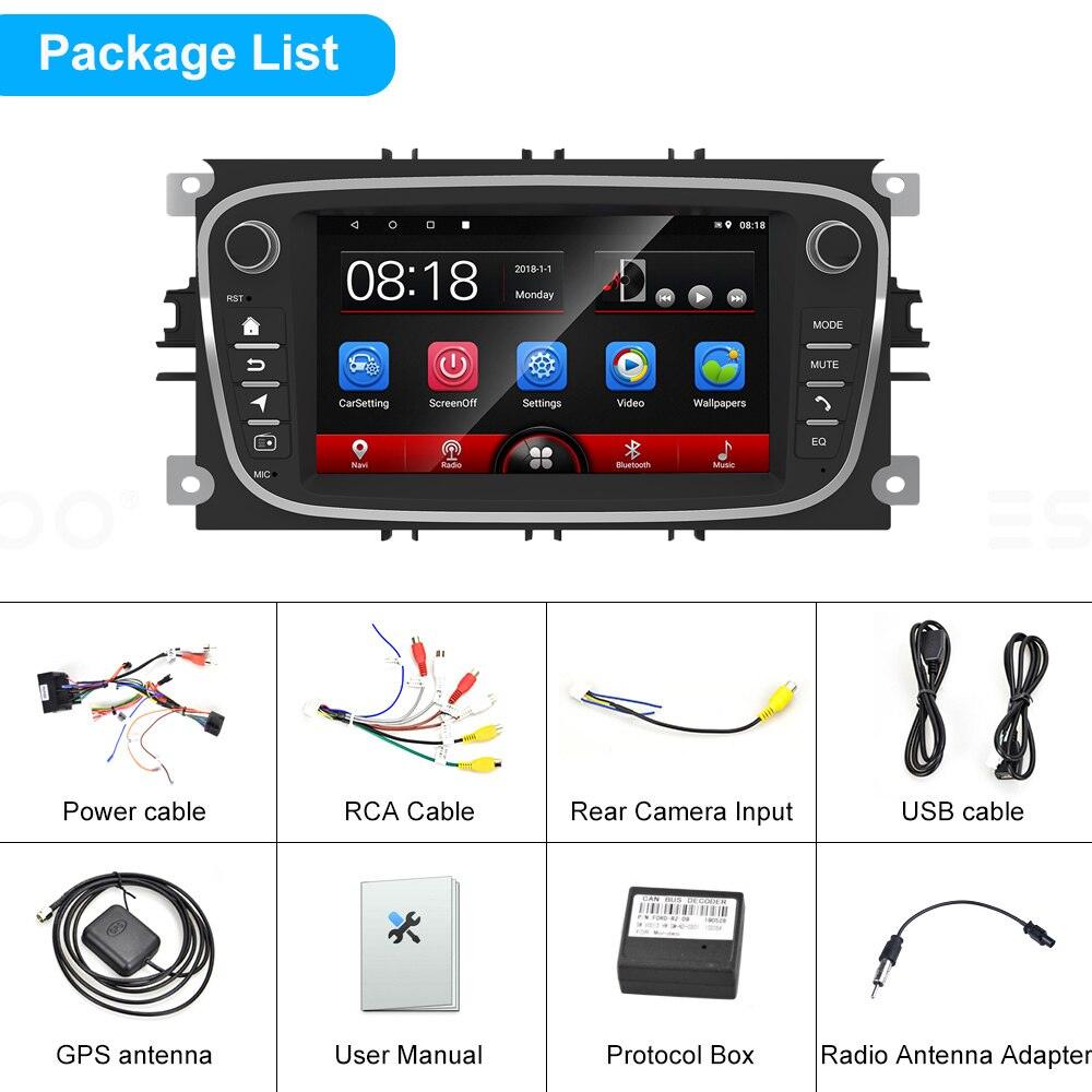 ESSGOO Car Stereo 7 Zoll Android Autoradio Ford Focus