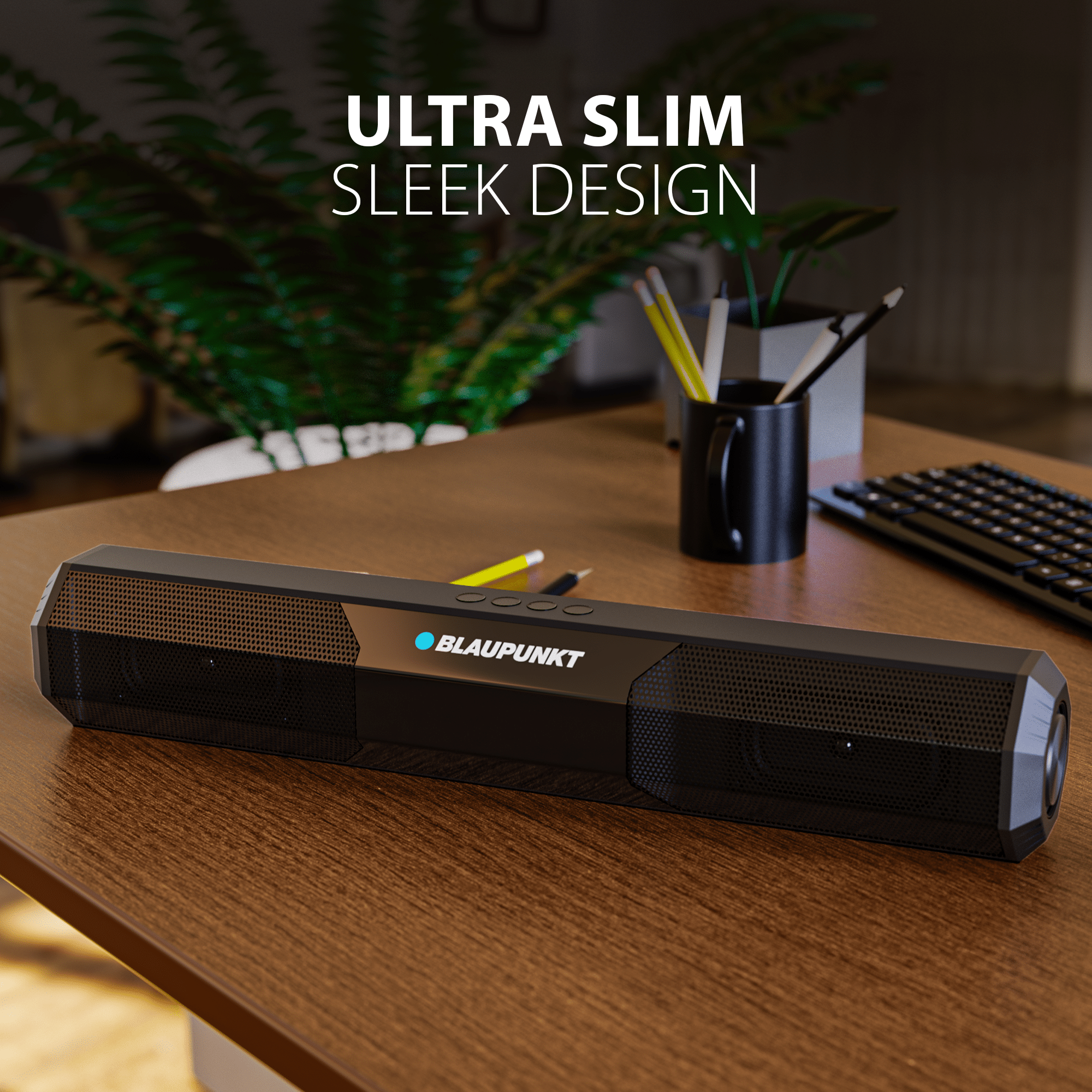 Blaupunkt SBA20+ Soundbar 20 W Bluetooth Aux schwarz