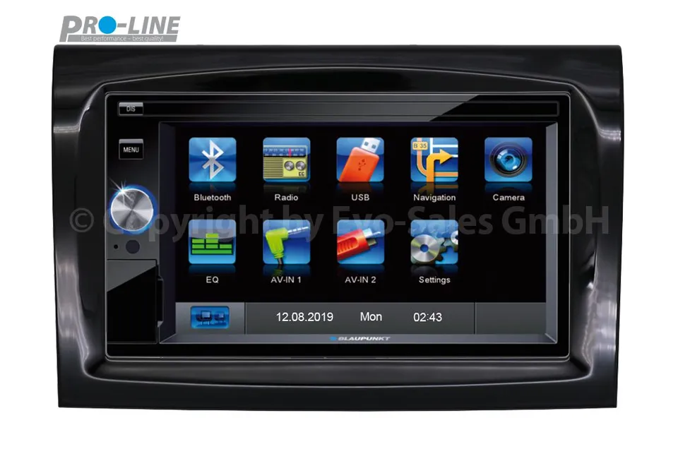 Blaupunkt Camper 370 Wohnmobil-Navigation Fiat Ducato 2-DIN