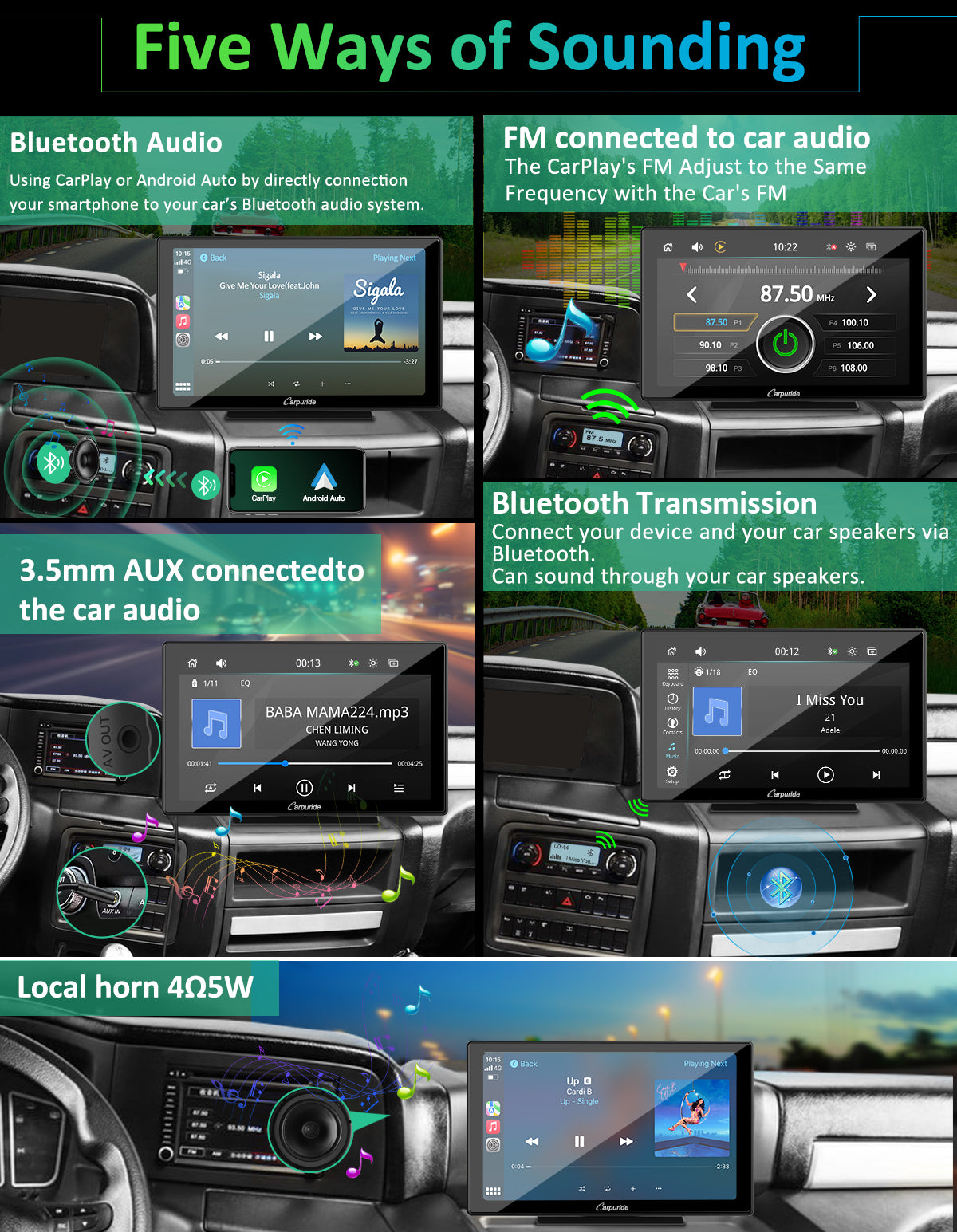 Carpuride W901 Pro CarPlay-Display 9 Zoll Auto