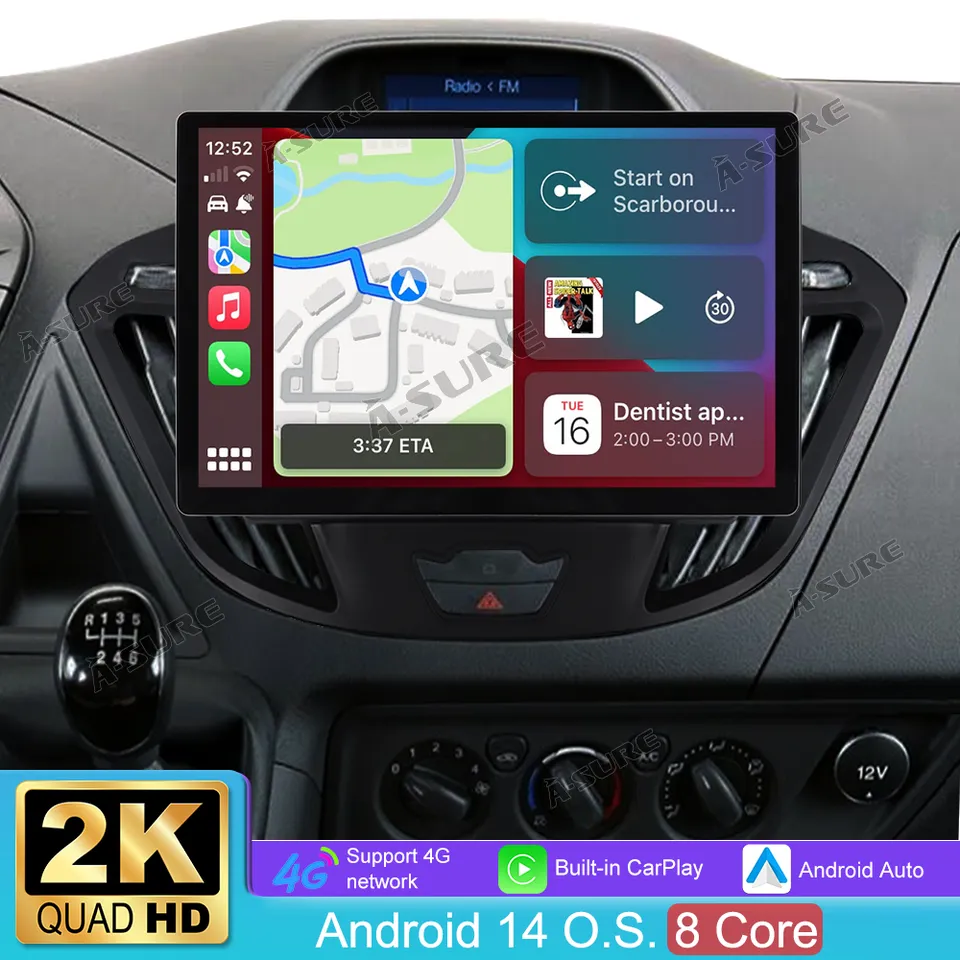 A-Sure Ford Transit Custom Autoradio 13,1 Zoll Android 14 4+64GB