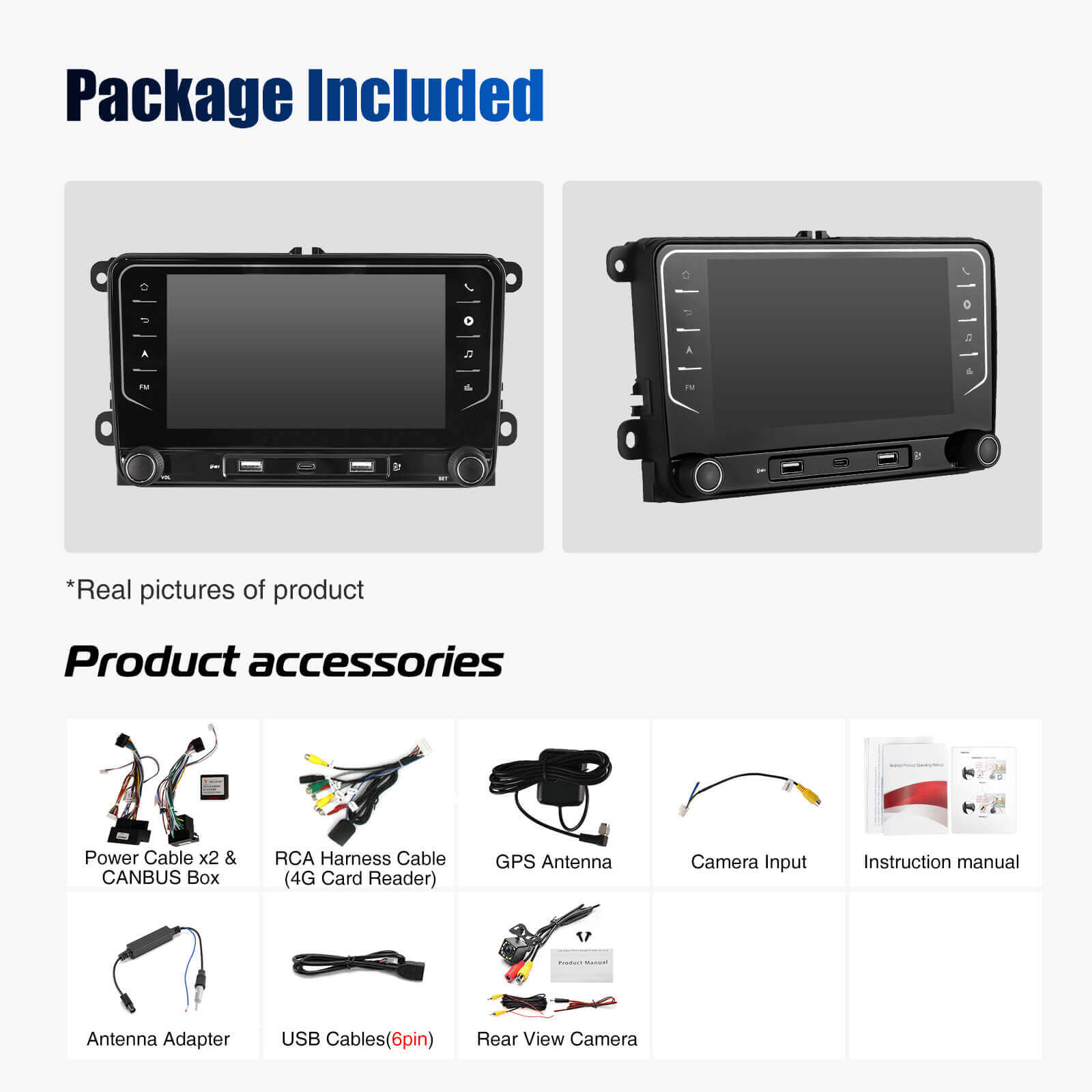 ESSGOO Car Stereo AR7002 7 Zoll IPS MP5 Bluetooth Autoradio
