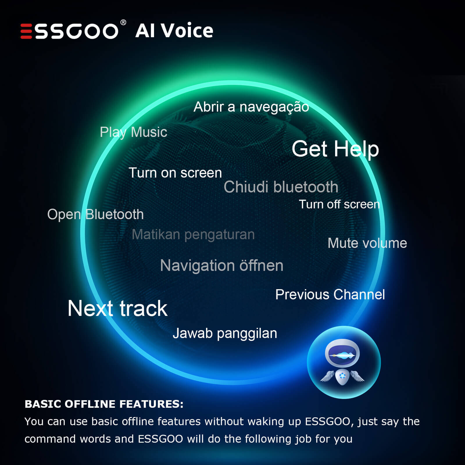 ESSGOO Accessories AI Sprachsteuerung Aktivierungscode Pro Version