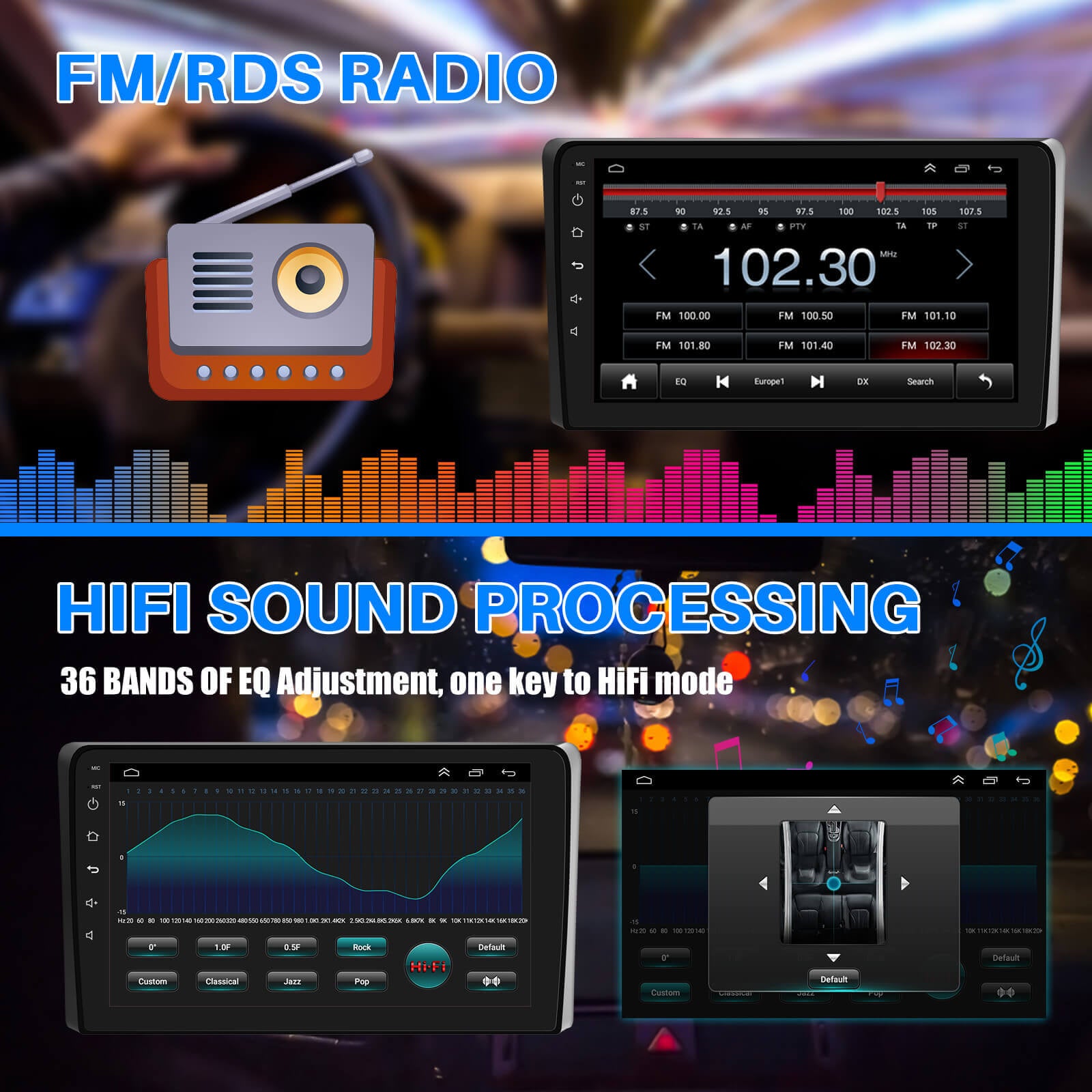 ESSGOO Autoradio 9 Zoll für Audi A3 mit CarPlay Standard