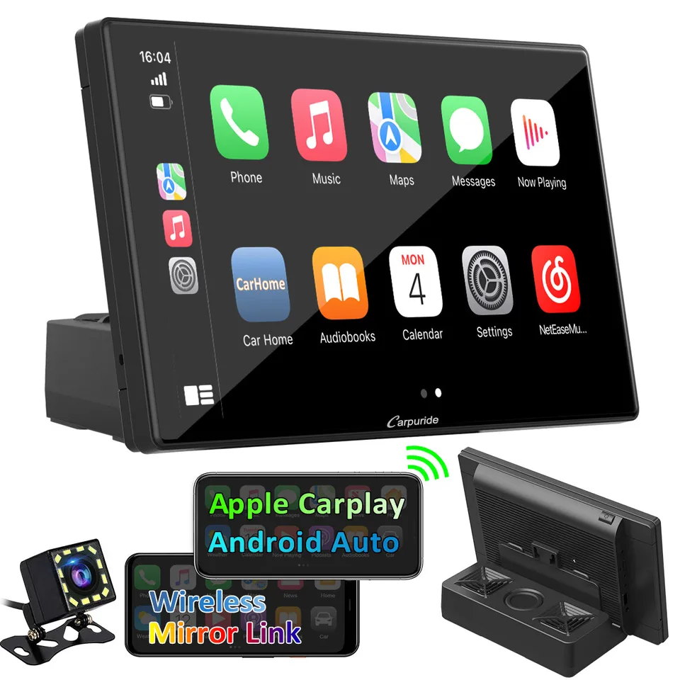 Carpuride Car Smart Stereo CarPlay-Display 9-Zoll Bluetooth