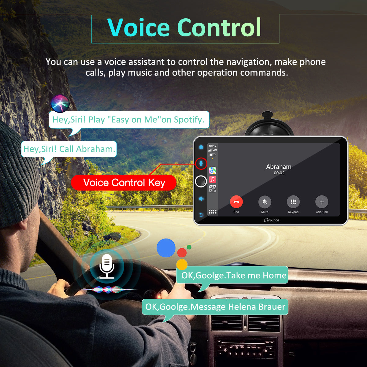 Carpuride Car Smart Stereo W706 Display 7 Zoll Silber mit Rückfahrkamera