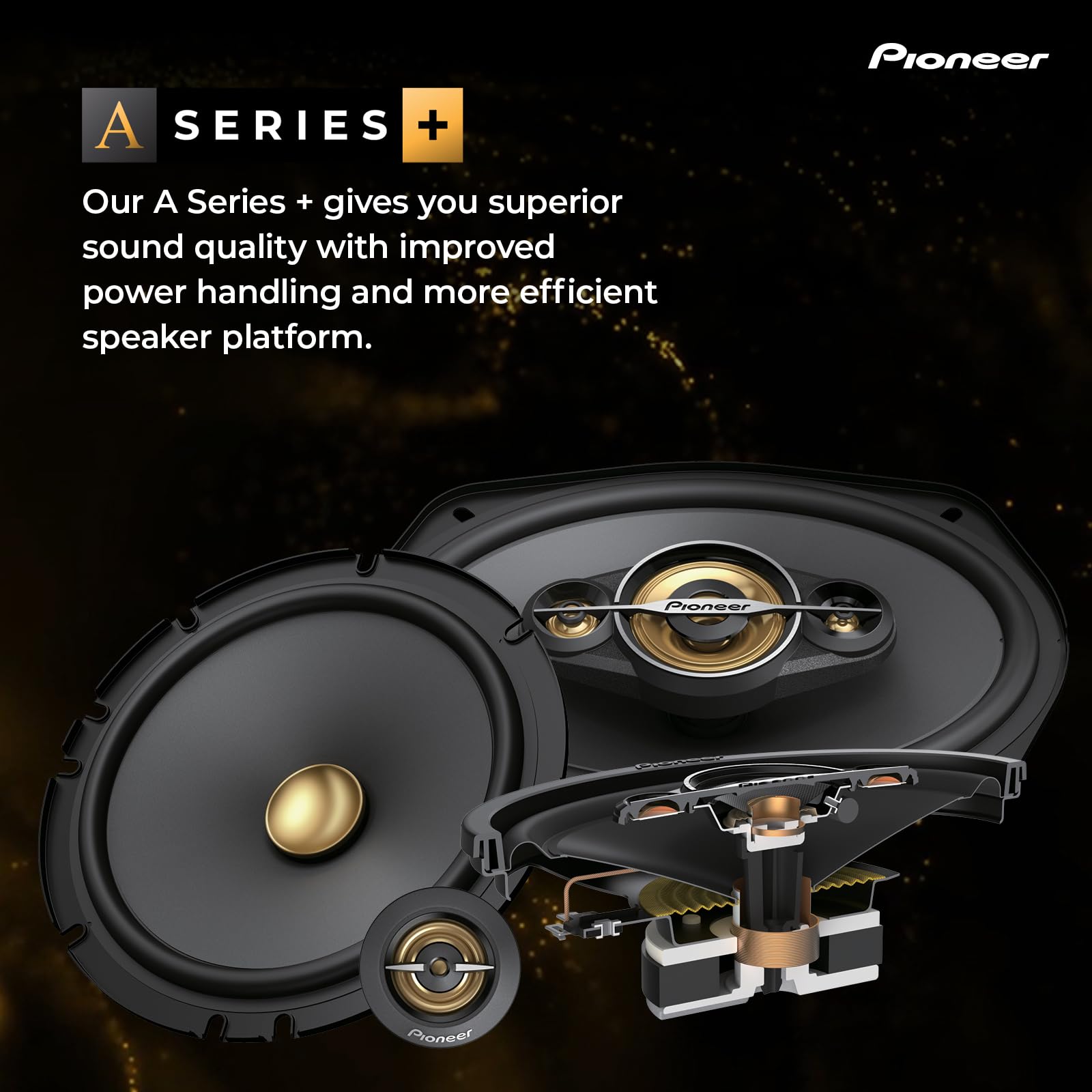 Pioneer TS-A1601C Komponentenlautsprecher 16,5cm 350W 2-Wege
