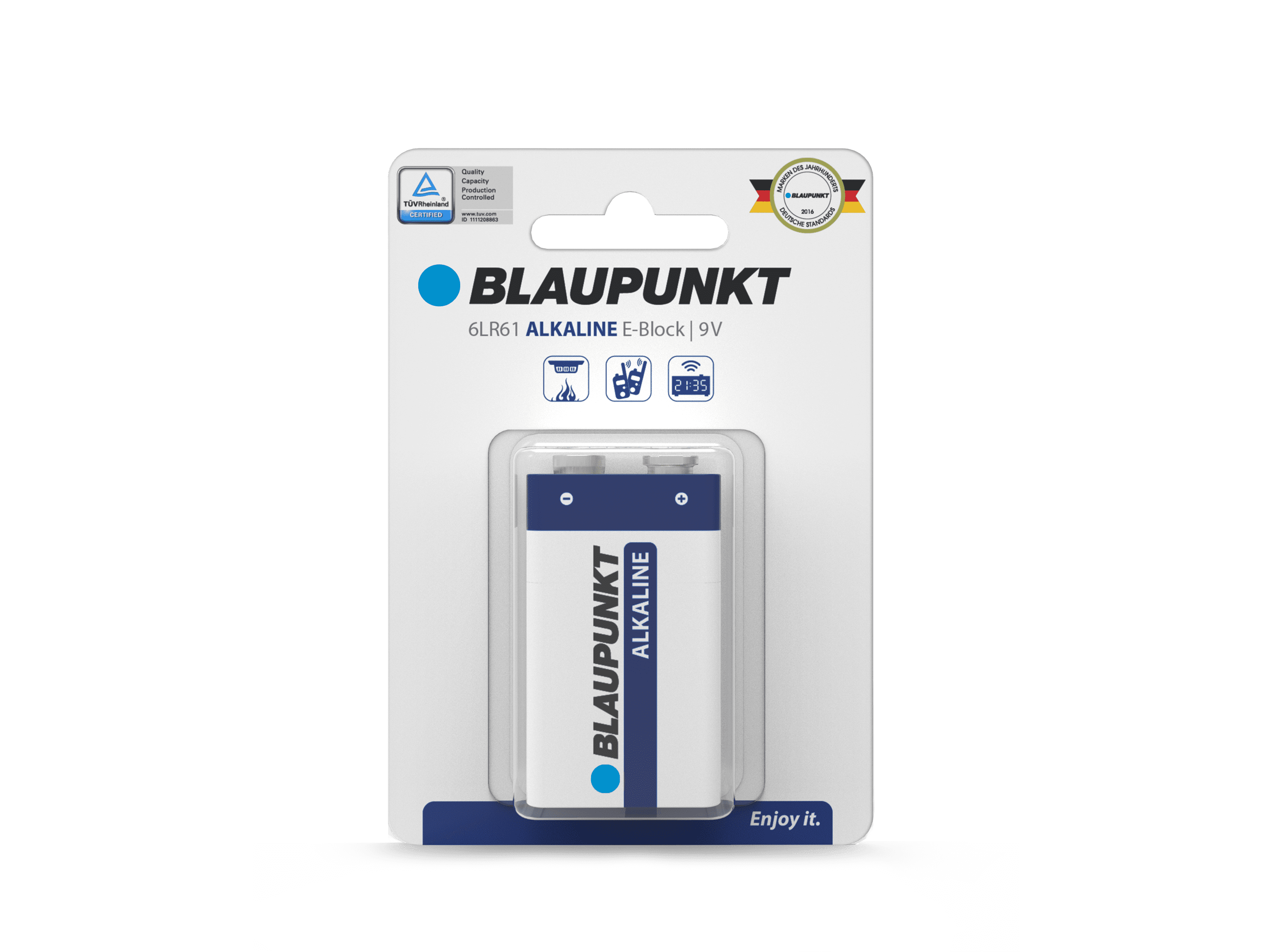 Blaupunkt 6LR61 Alkaline Batterie 9V Block