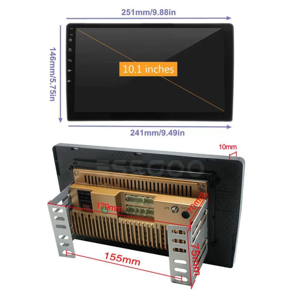 ESSGOO Car Stereo AR1002 Autoradio 10 Zoll Standard 32GB