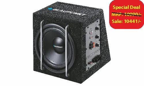 BLAUPUNKT GTB 8200 A 8 Zoll Aktiv-Subwoofer Auto Nachrüstung