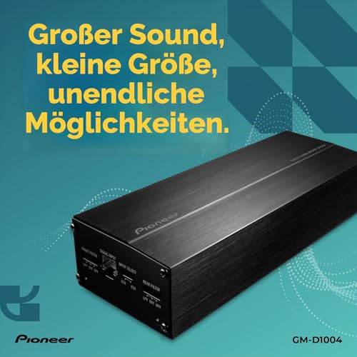 Pioneer GM-D1004 4-Kanal Endstufe Class-D 400W Kompakt