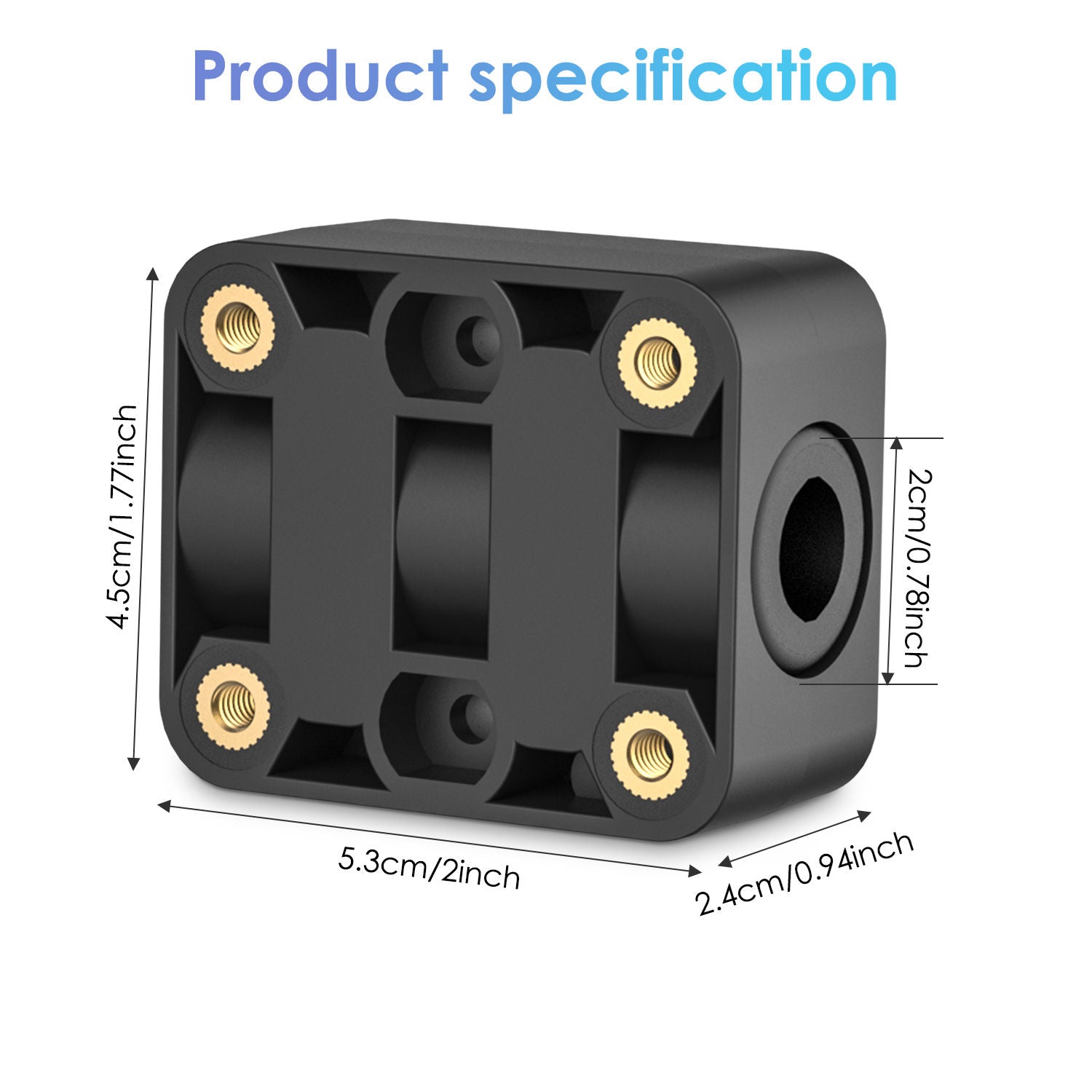Carpuride Square Bracket Motorrad Halterung 12-18mm BM05