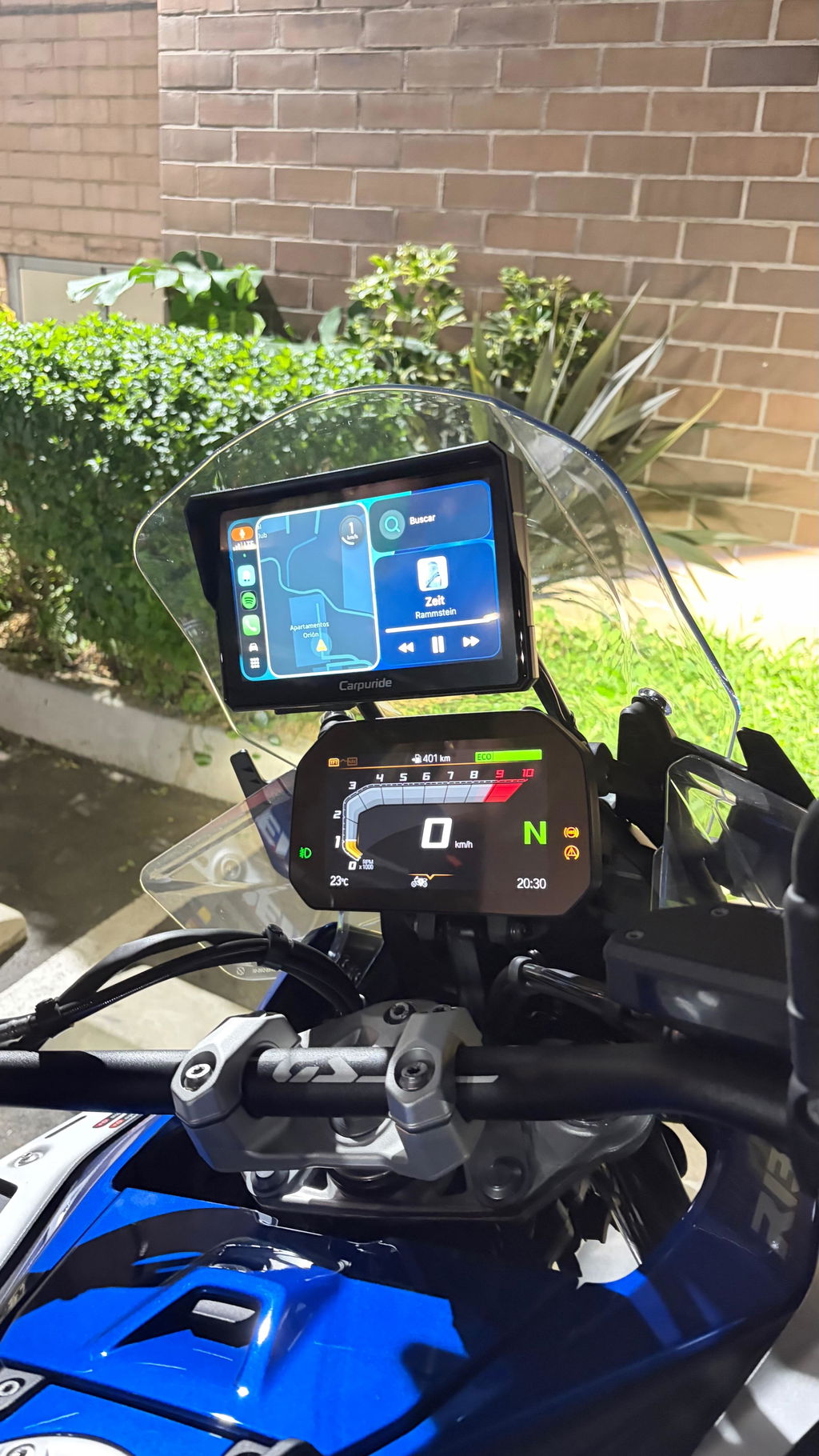 Carpuride W702BS Motorrad CarPlay-Display 7 Zoll BMW Wonder Wheel