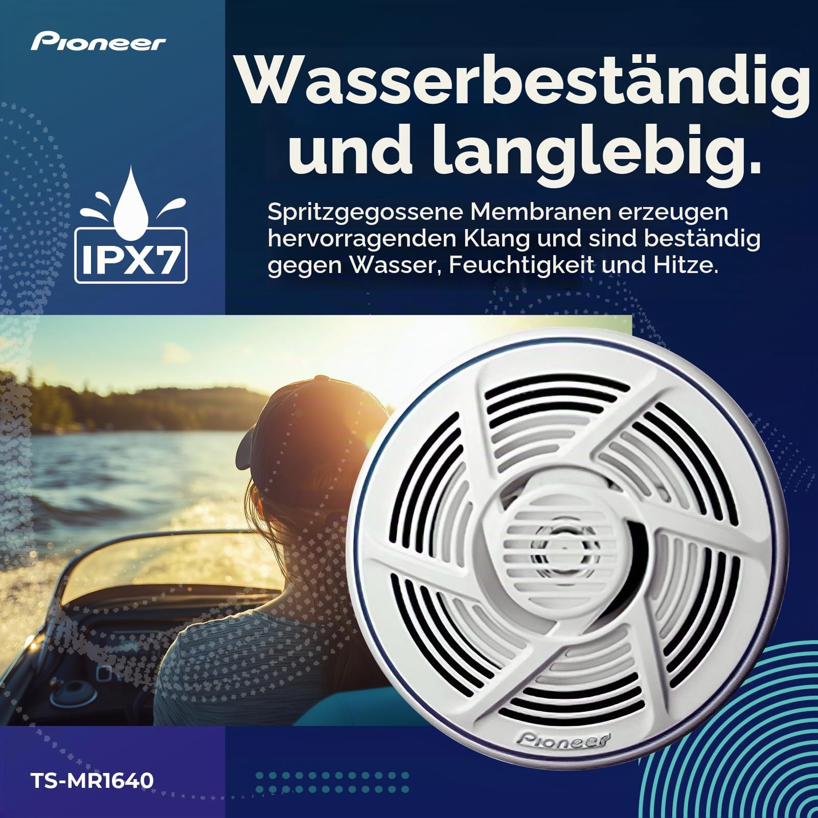 Pioneer TS-MR1640 Marine Lautsprecher 16cm 160W Weiß