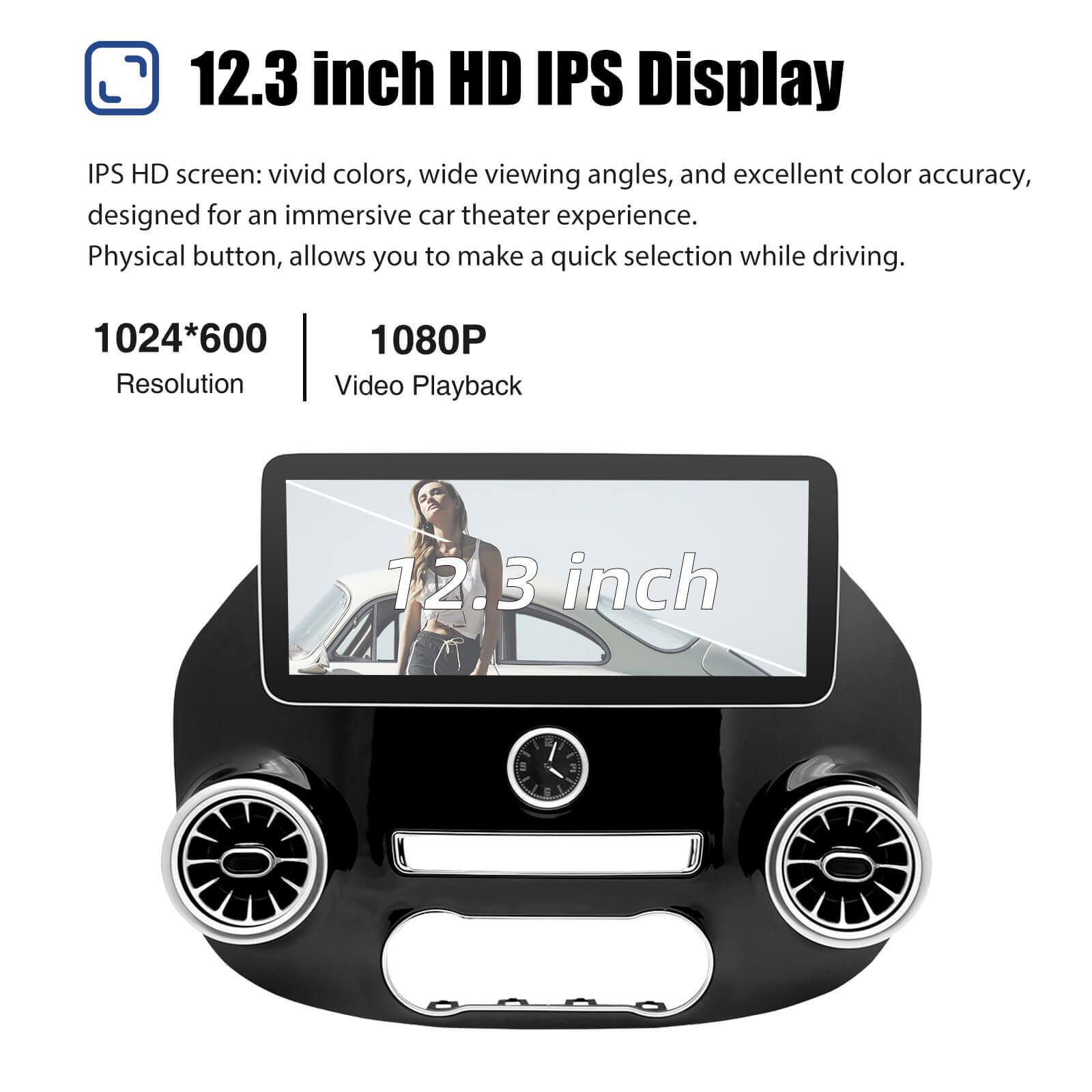 ESSGOO Car Stereo Benz Vito W447 Autoradio 12,3 Zoll IPS