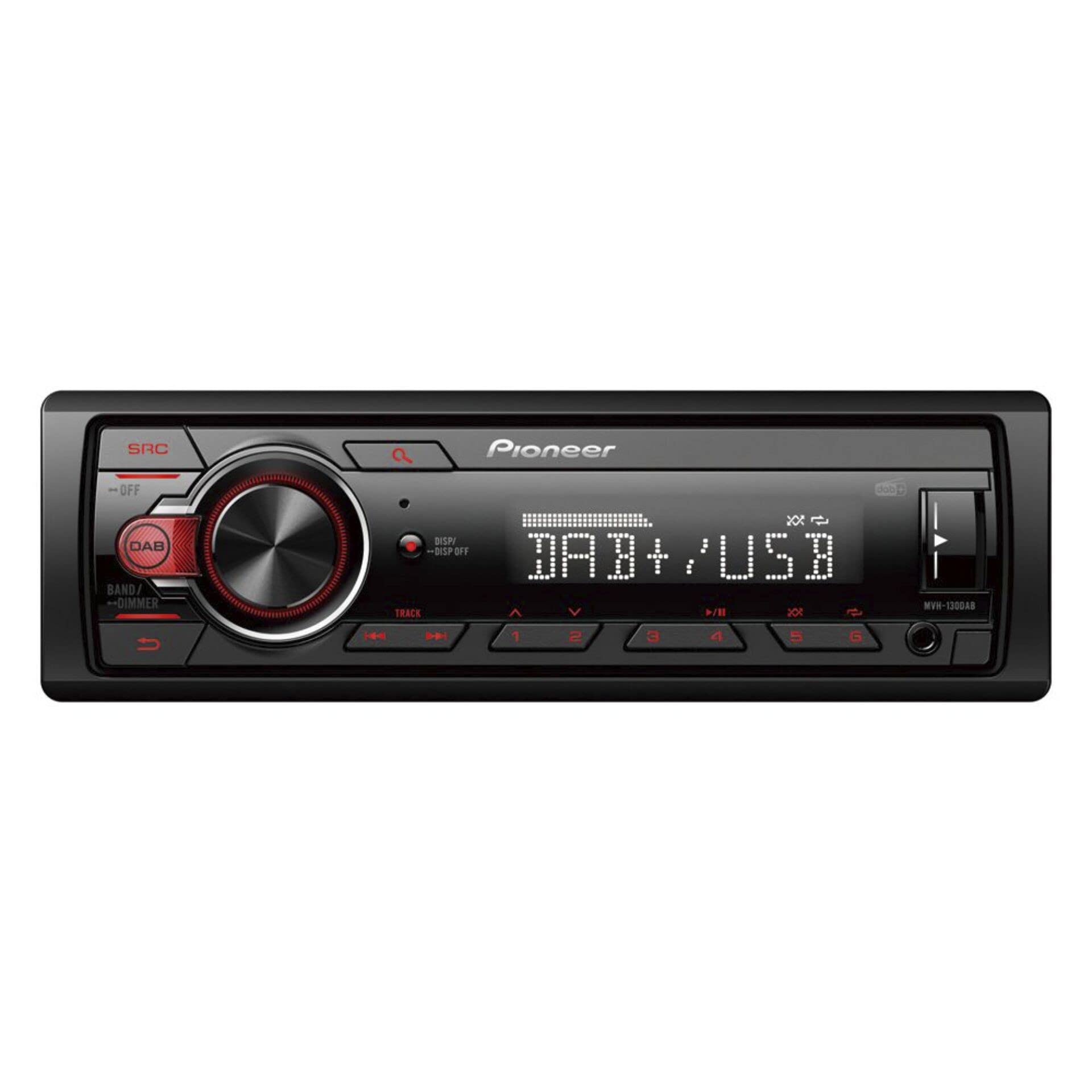 Pioneer MVH-130DAB 1-DIN Autoradio DAB+ USB Bluetooth