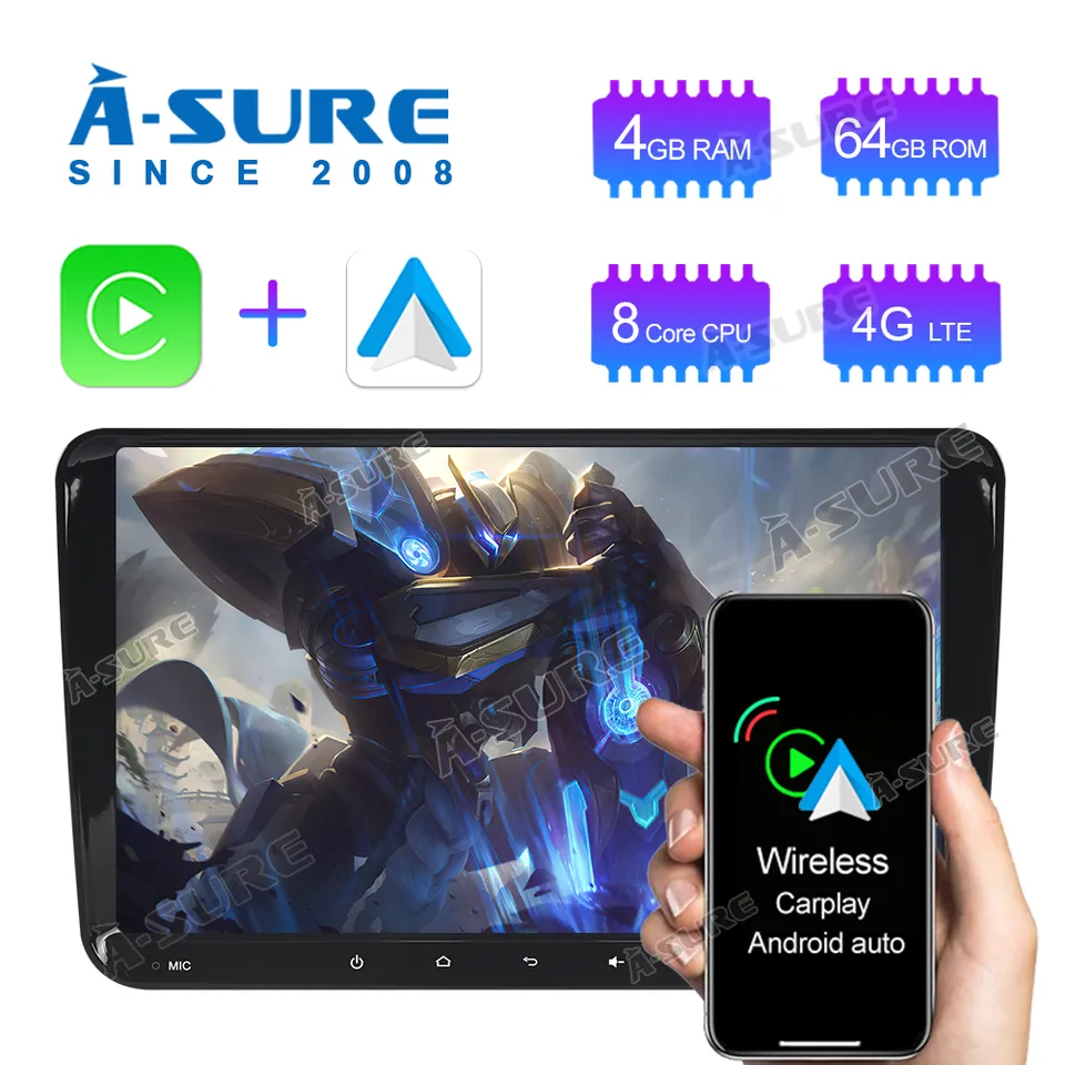 A-Sure GPS Passat 9 Zoll Android 11 Autoradio Octa-Core