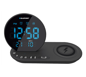 Blaupunkt CR85BK Charge Radiowecker FM USB Wireless Charging