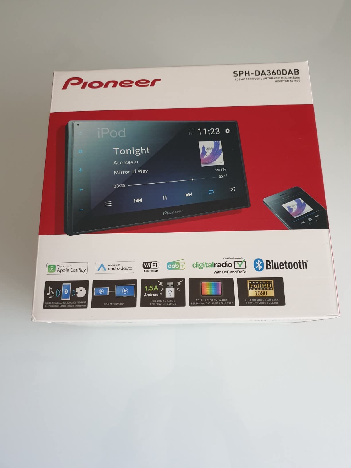 Pioneer SPH-DA360DAB 2-DIN Autoradio 6,8 Zoll CarPlay DAB+