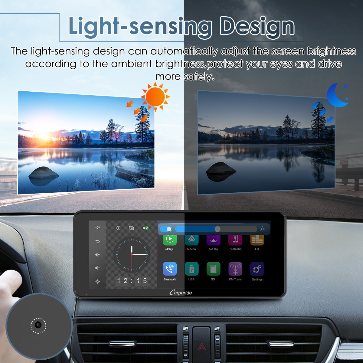 Carpuride W609 CarPlay-Display 6,86 Zoll Nachrüstung Ohne Kamera