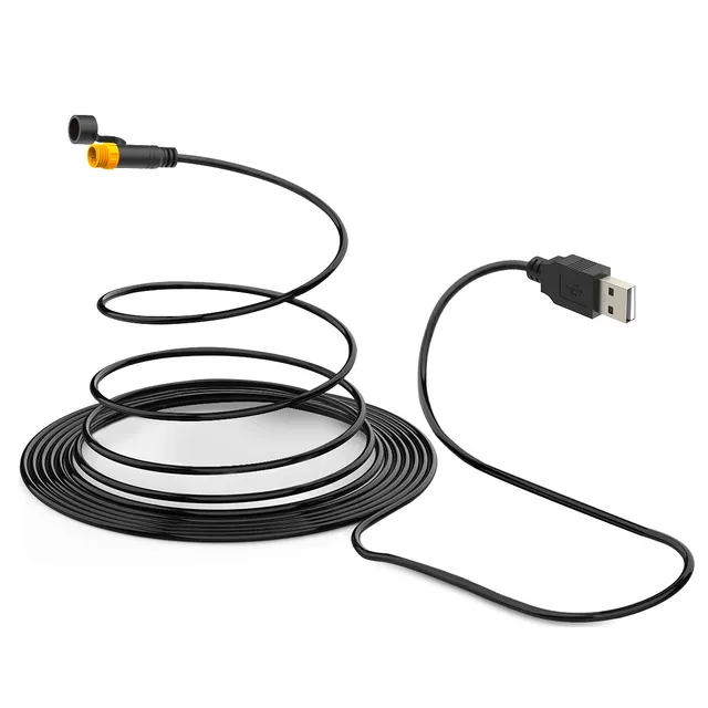 Carpuride Accessories USB Power Line Ladekabel Motorrad Kabel 1 gelb