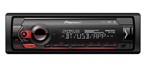 Pioneer MVH-S420DAB Autoradio 1-DIN DAB+ Bluetooth Antenne rot