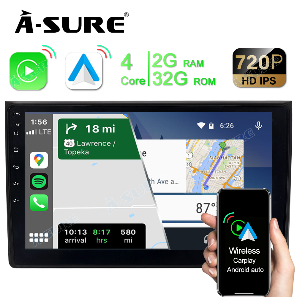 A-Sure 9 Zoll Android 11 Autoradio 2+32GB für Audi A4 S4