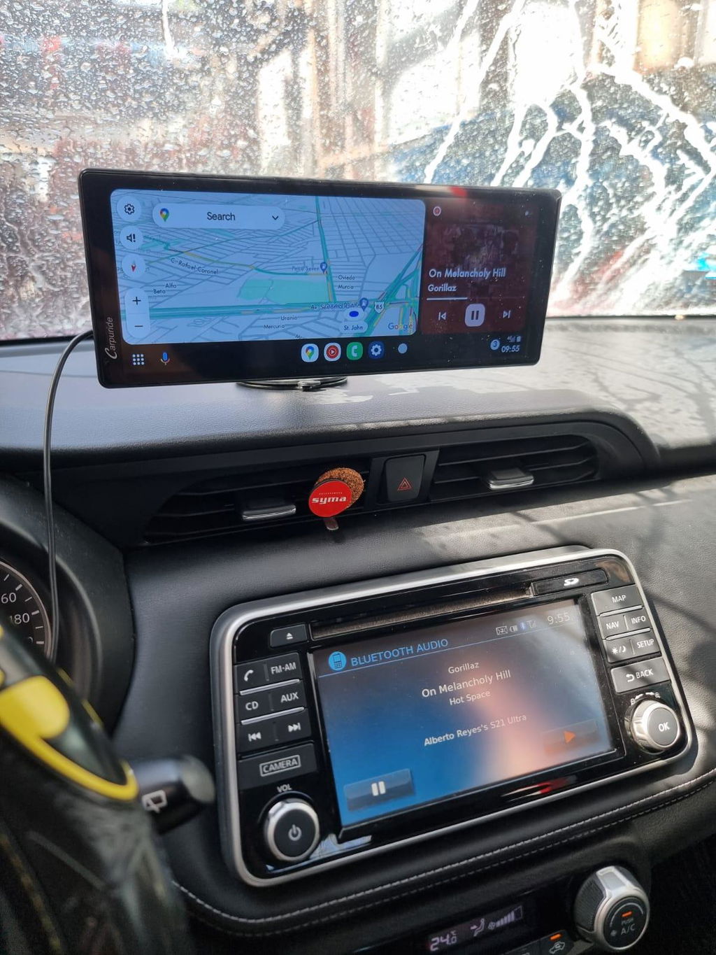 Carpuride W903 CarPlay-Display 9,3 Zoll mit Frontkamera DVR