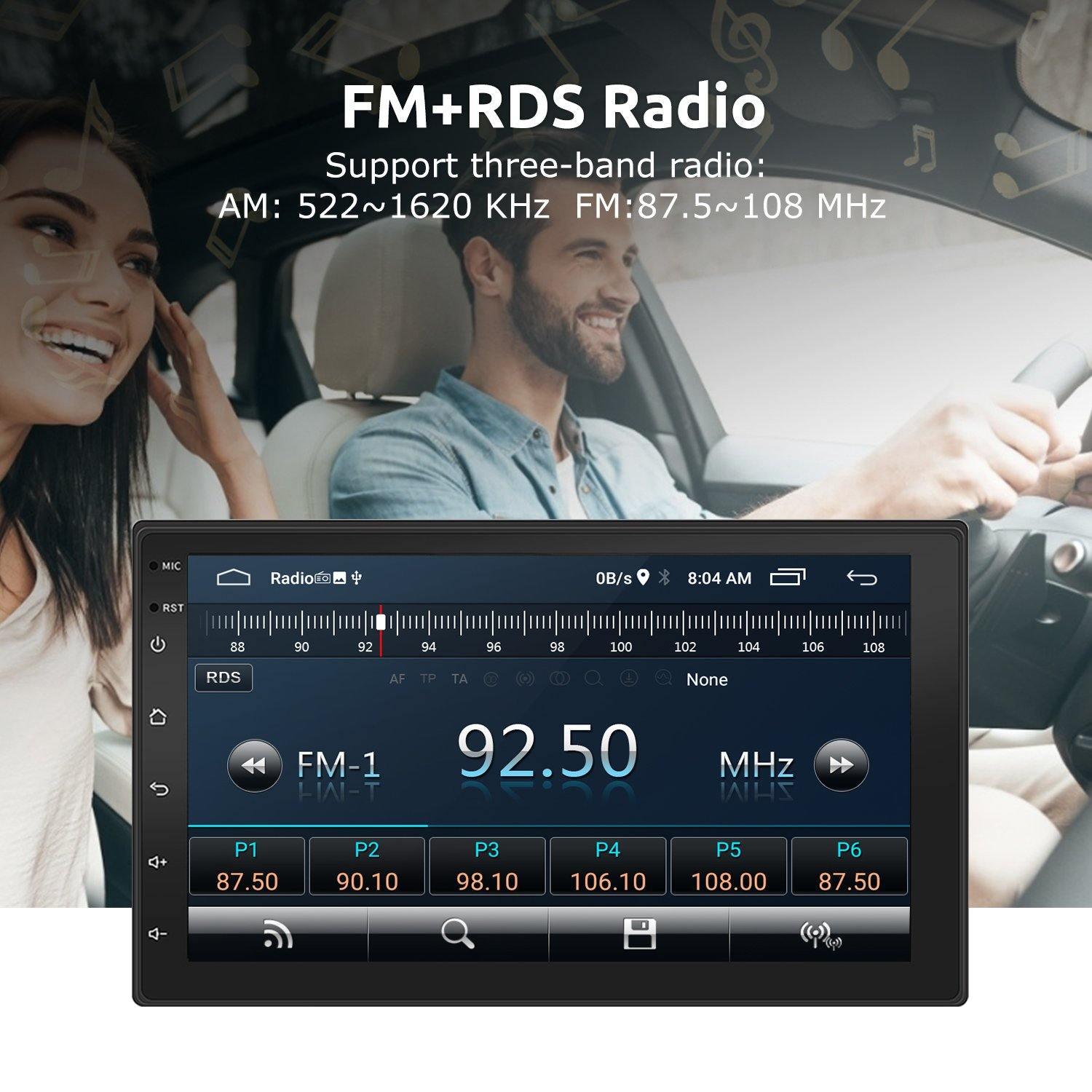 ESSGOO Car Stereo AR7001 Autoradio 7 Zoll Android GPS