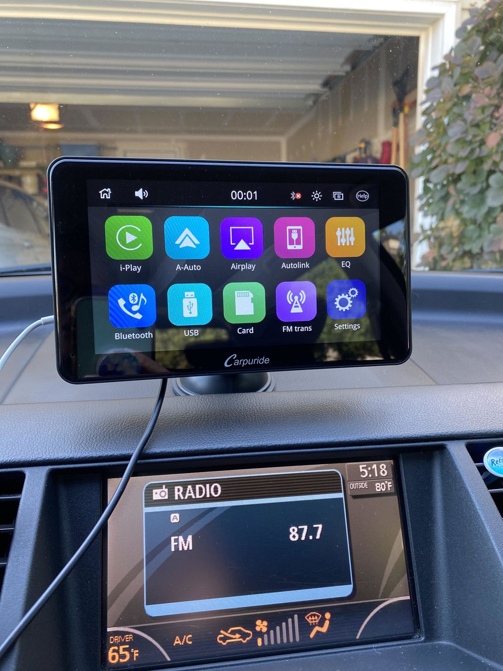 Carpuride Car Smart Stereo 7 Zoll CarPlay-Display Touch