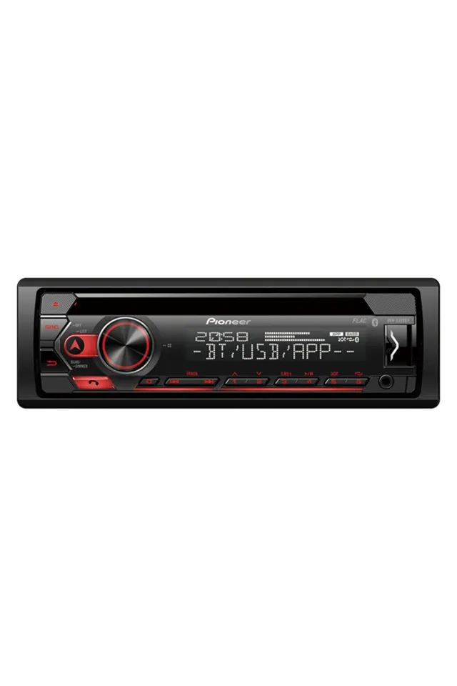 Pioneer DEH-S320BT 1-DIN Autoradio CD Bluetooth rot