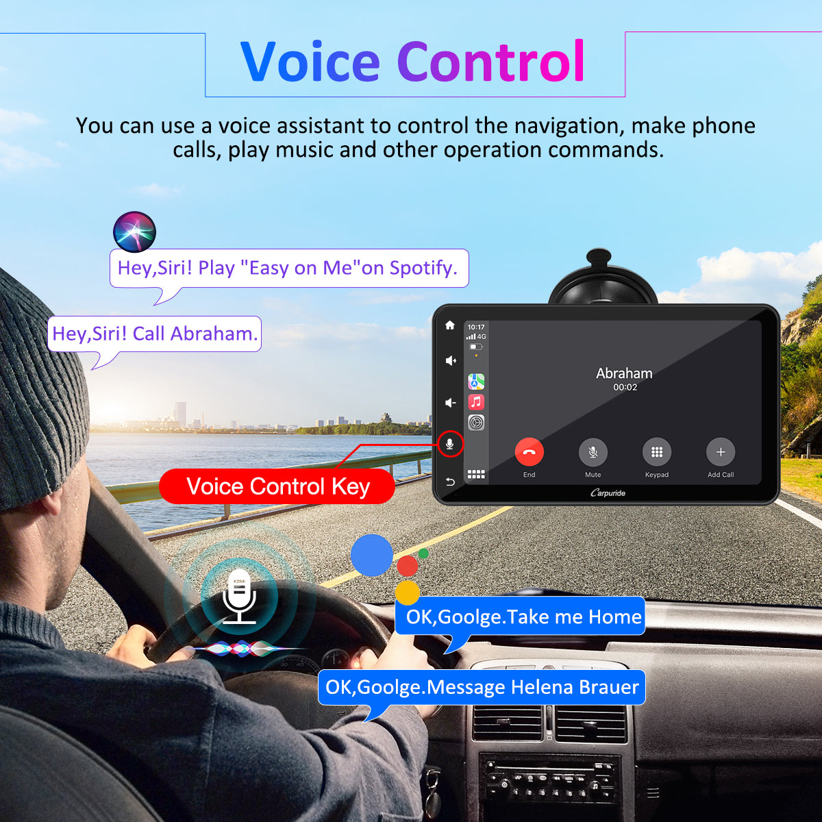 Carpuride Car Smart Stereo W707 CarPlay-Display Kamera
