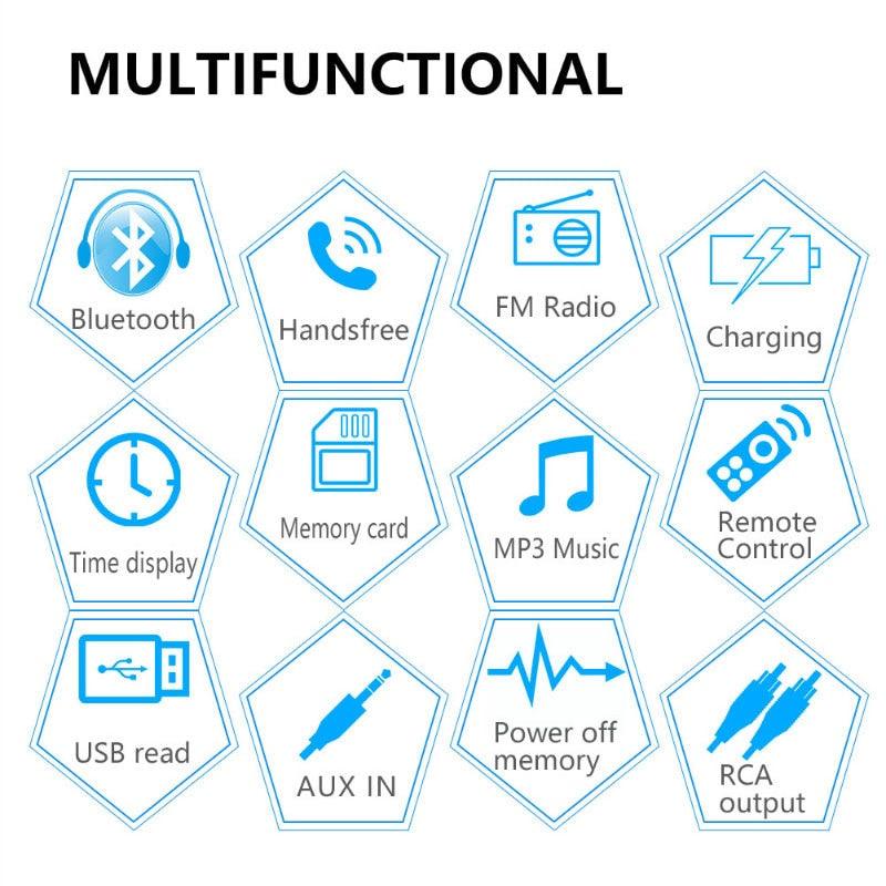 ESSGOO Car Stereo 1 Din Autoradio Bluetooth mit 32GB TF