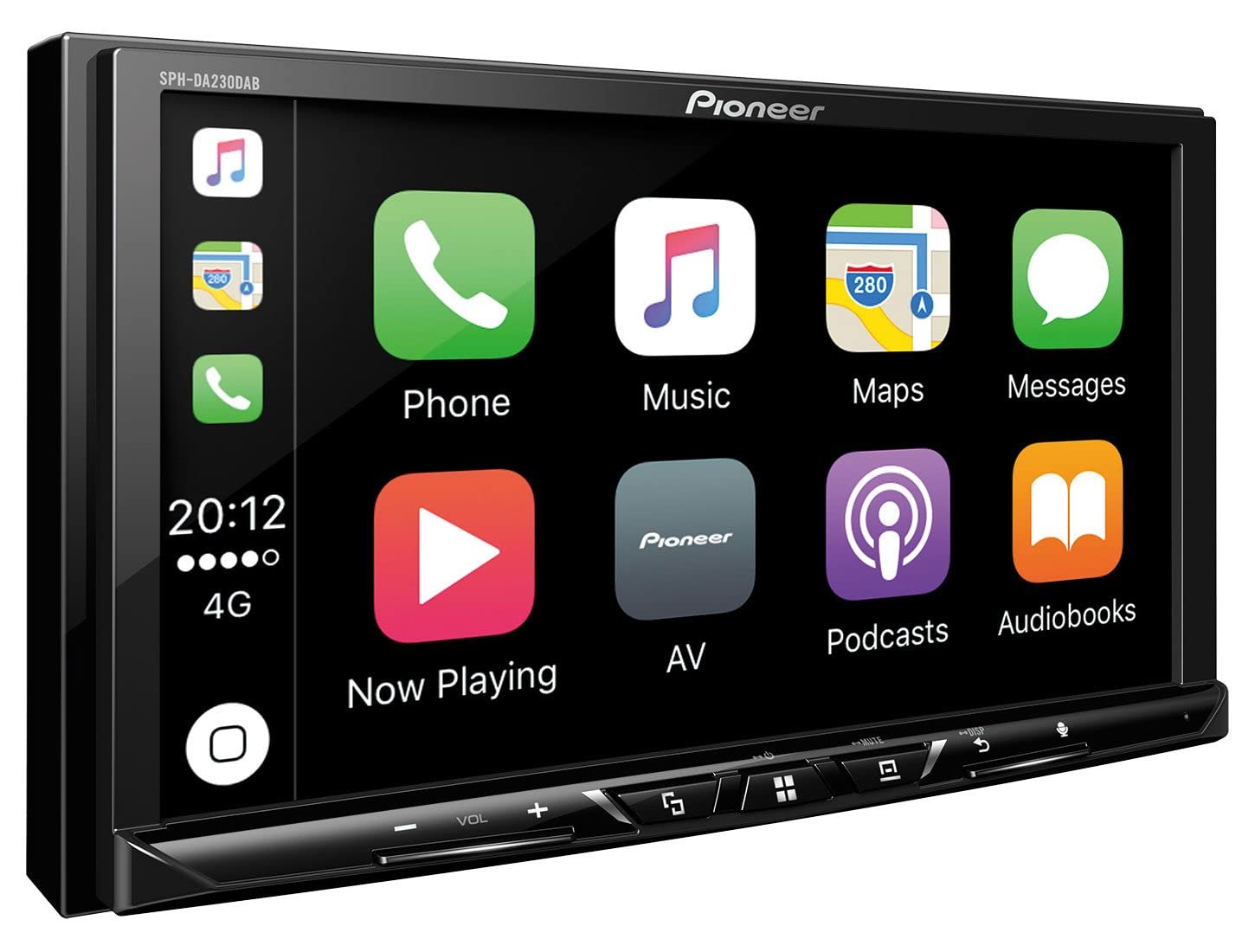 Pioneer SPH-DA230DAB 2-DIN Autoradio mit CarPlay, DAB+ inkl. Antenne