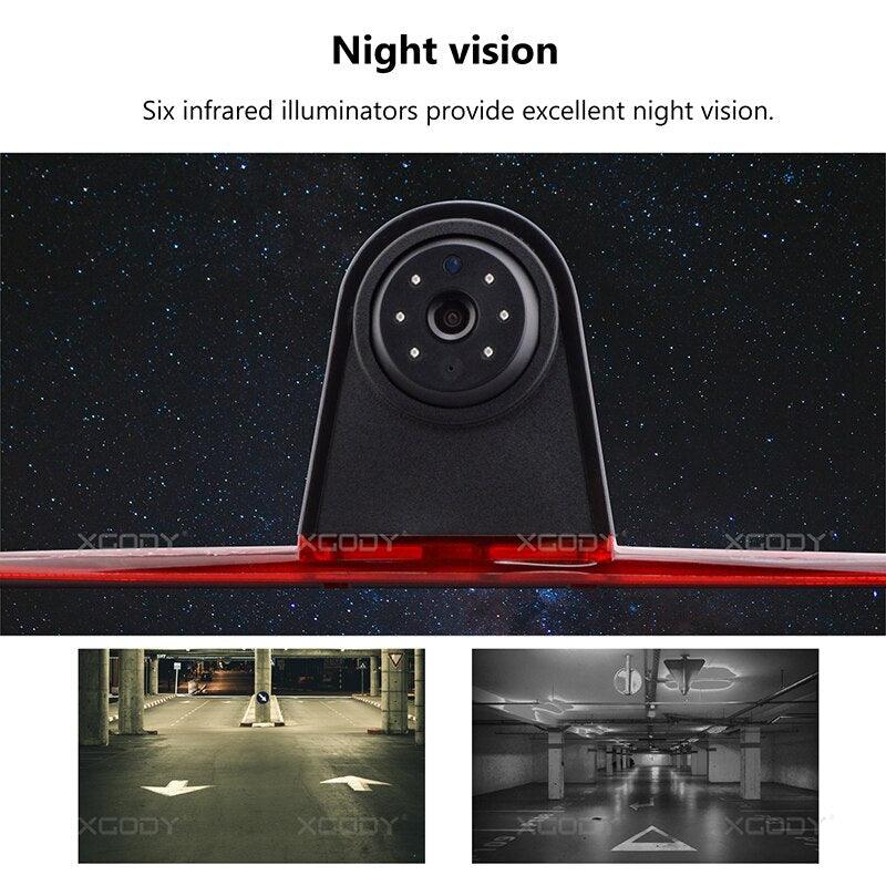 ESSGOO Accessories Rückfahrkamera Bremslicht Nachtsicht