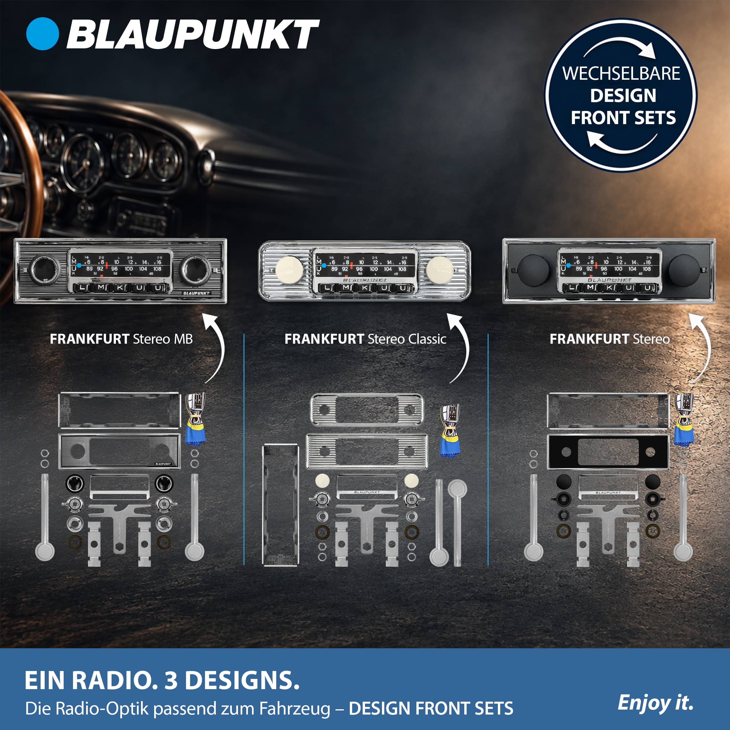 Blaupunkt Car Multimedia Frankfurt Stereo Classic Front-Set