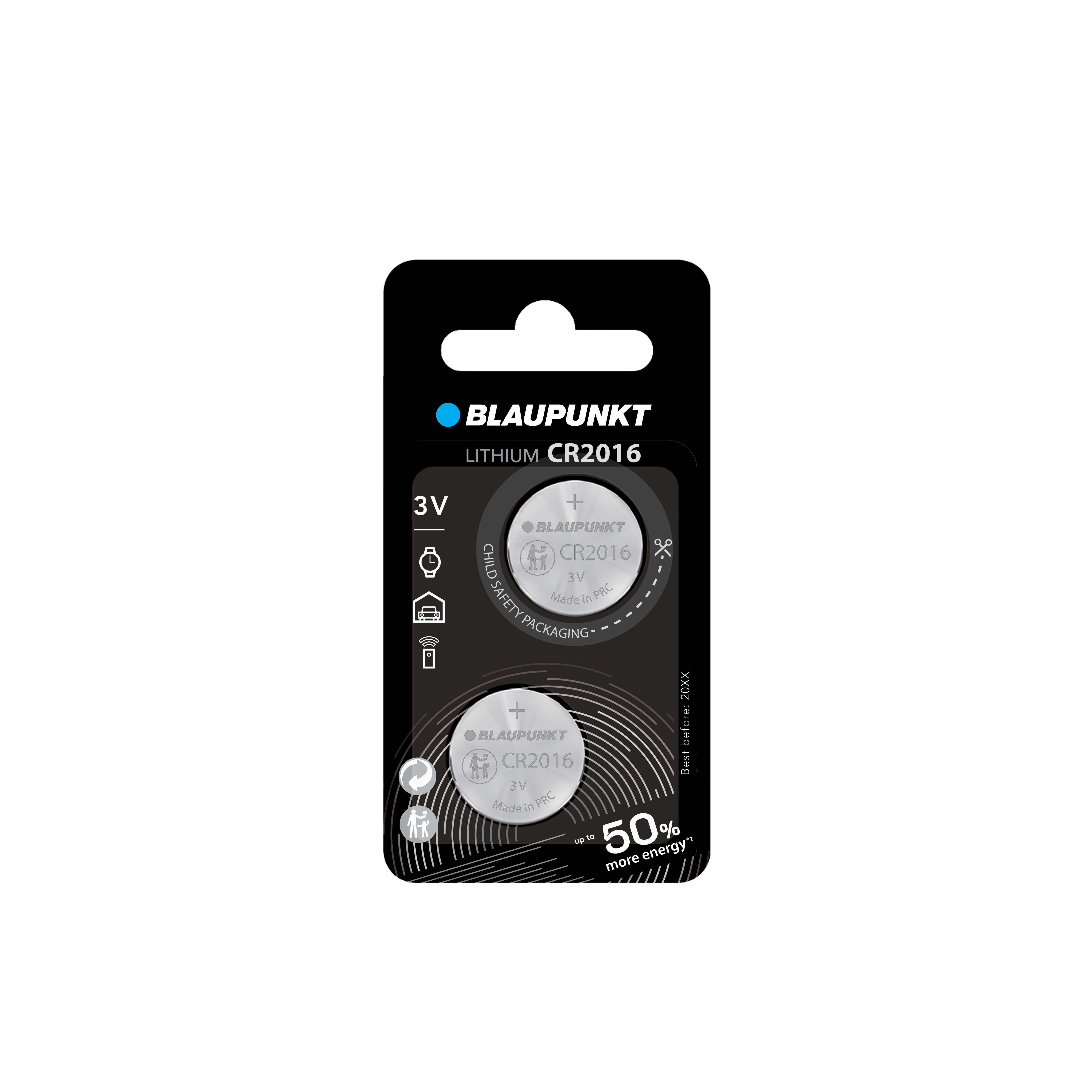 Blaupunkt CR2016 Lithium-Knopfzelle 3V