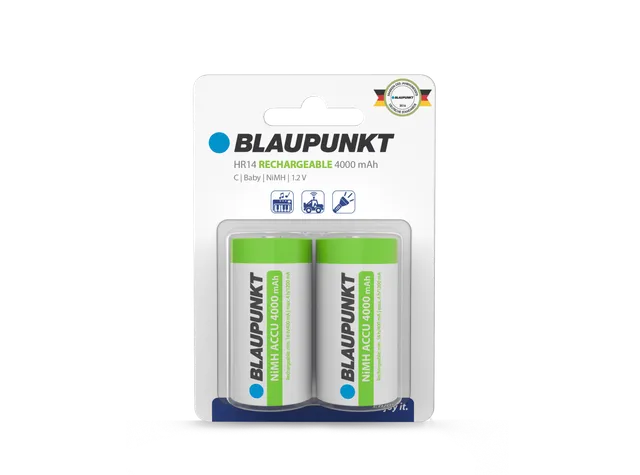 Blaupunkt Batteries HR14 Akku Baby C wiederaufladbar umweltfreundlich