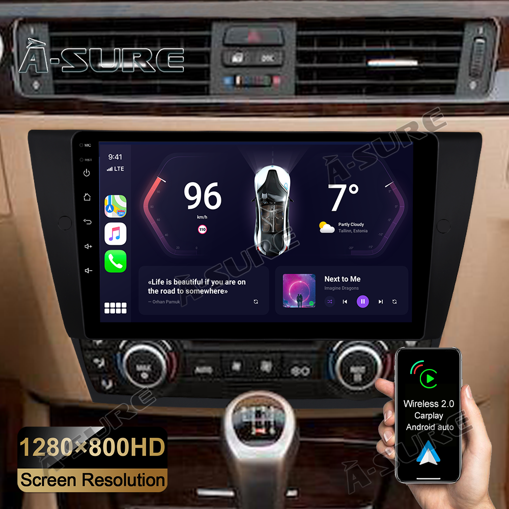 A-Sure GPS car radios Autoradio BMW E90 E91 E92 E93 32GB