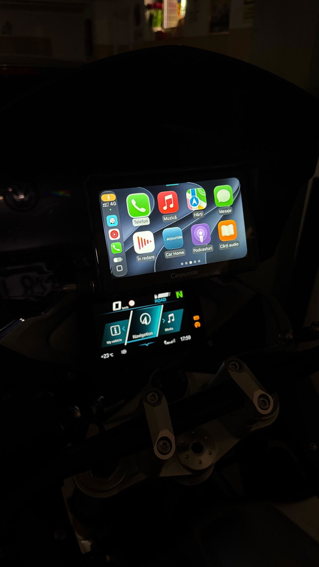 Carpuride W702BS Motorrad CarPlay-Display 7 Zoll BMW Wonder Wheel