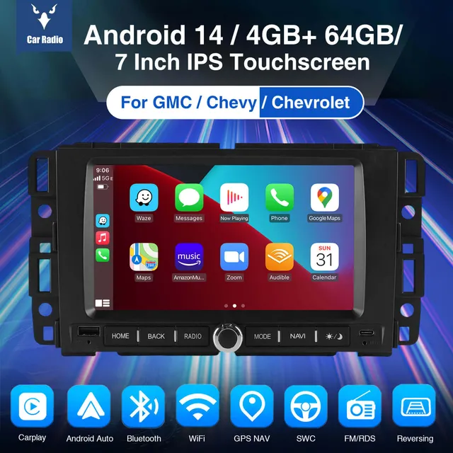 ESSGOO AR7001 Chevrolet GMC Autoradio 7 Zoll Android