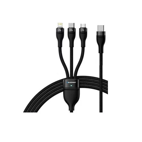 Blaupunkt BLC3100B Ladekabel 3in1 PD100W geflochten