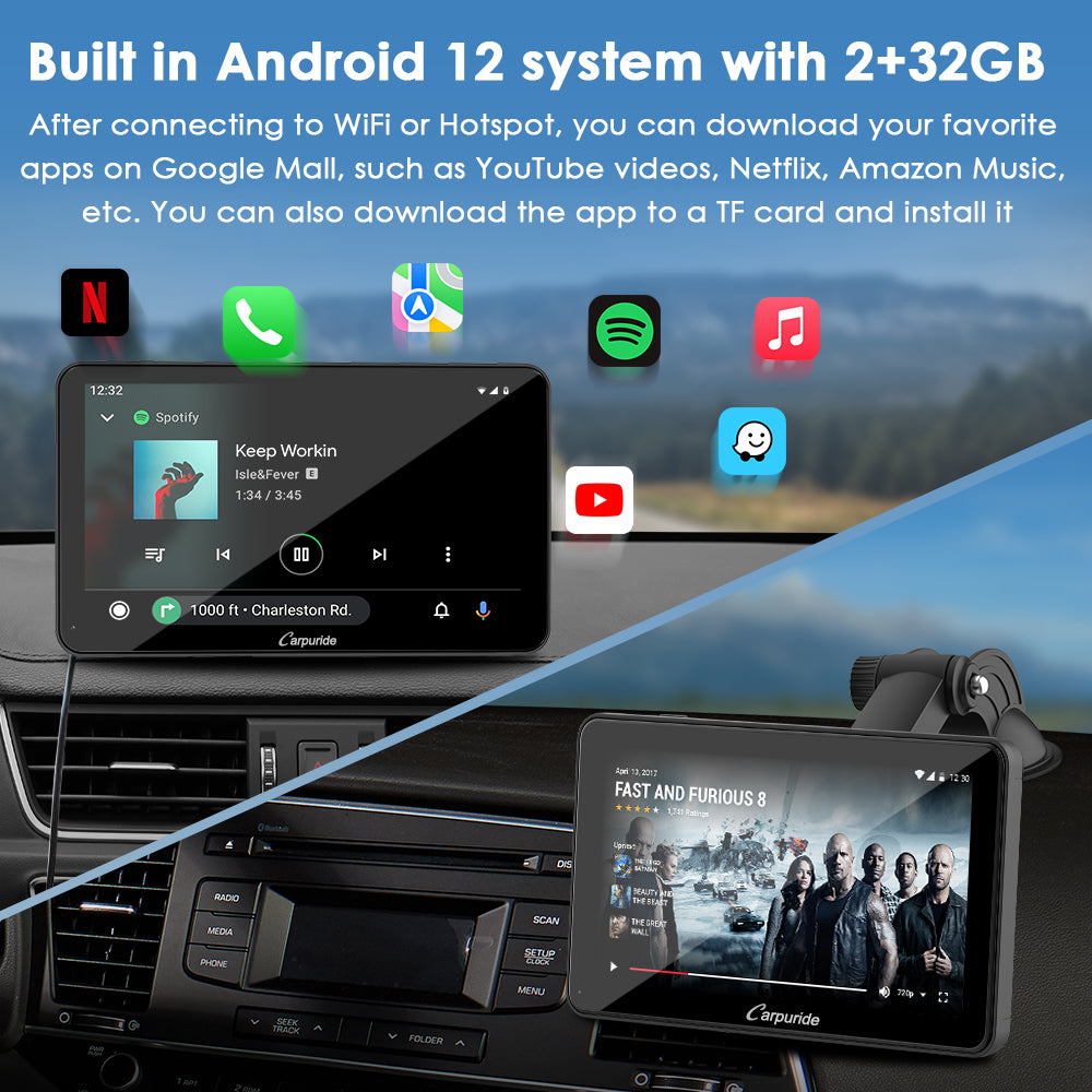 Carpuride Car Smart Stereo W701 Plus Autoradio 7 Zoll Kamera